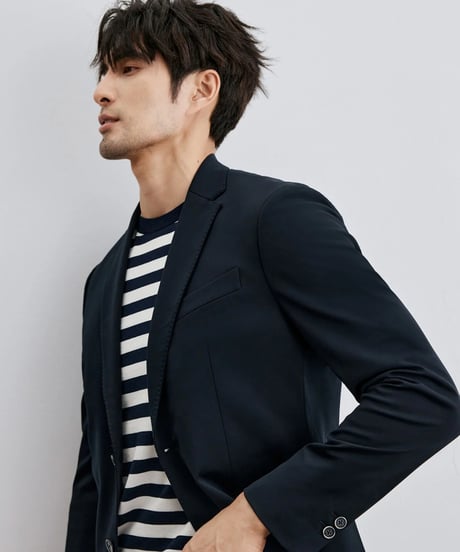 stripe round neck sweater　SH2306