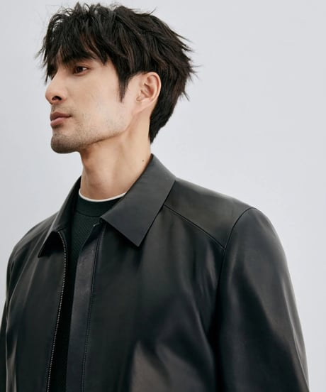 jacket mouton leather 100%　SH2012
