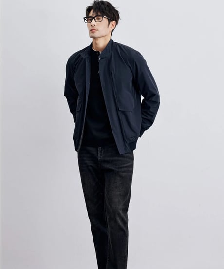 black gray wash stretch jeans　SH2312