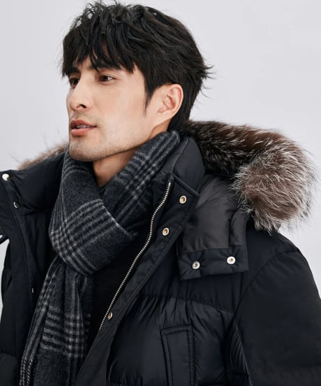silver fox fur down jacket　SH2410