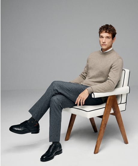 crew neck sweater cashmere 100% /2color　SH2623