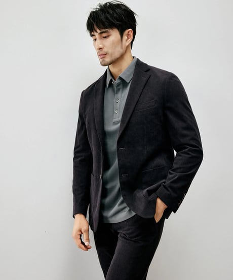 corduroy slim casual jacket /2color　SH2271