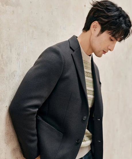 wool casual suit jacket /2color　SH2341