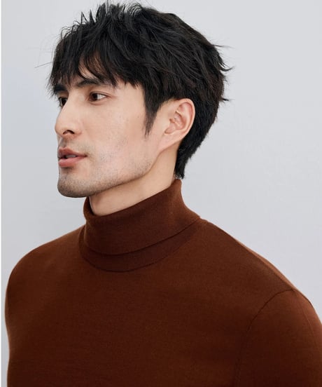 wool turtleneck sweater 100％ /4color　SH2347