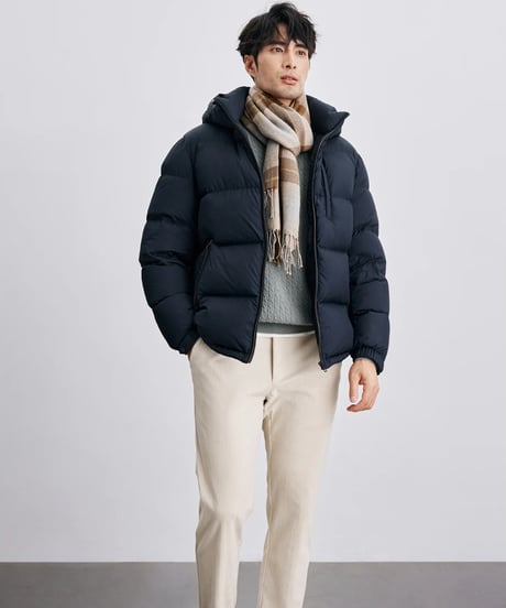 white goose short down jacket　SH2429