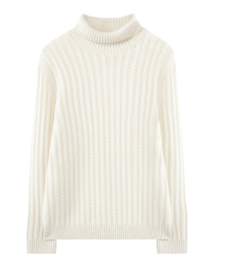 sweater turtleneck cashmere shirt /2color　SH2683