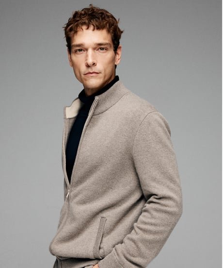 knit cardigan jacket cashmere /2color　SH2603