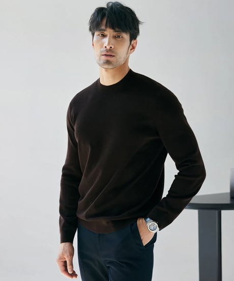 wool high neck sweater /4color　SH2258
