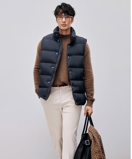 down jacket vest white goose /2color　SH2597