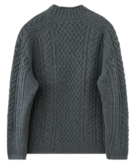 half turtleneck sweater in wool　SH2687