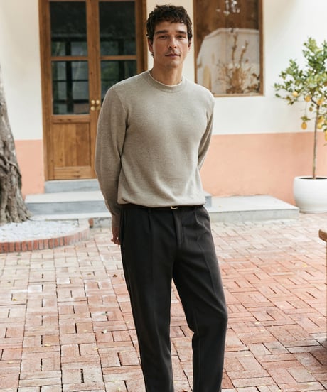 round neck sweater cashmere 100%　SH2691