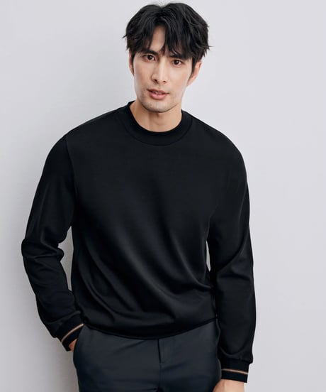 modal cotton high neck shirt /3color　SH2331