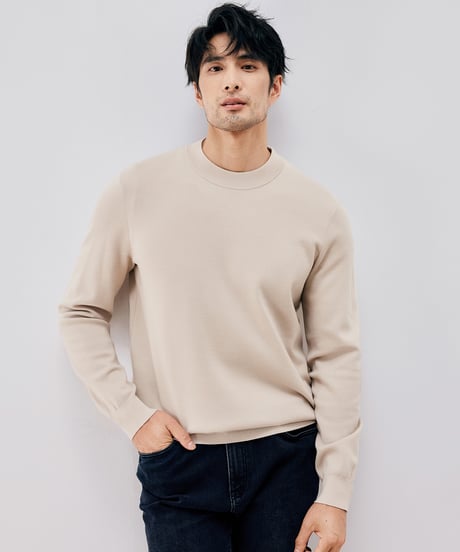 half turtleneck sweater /4color　SH2656