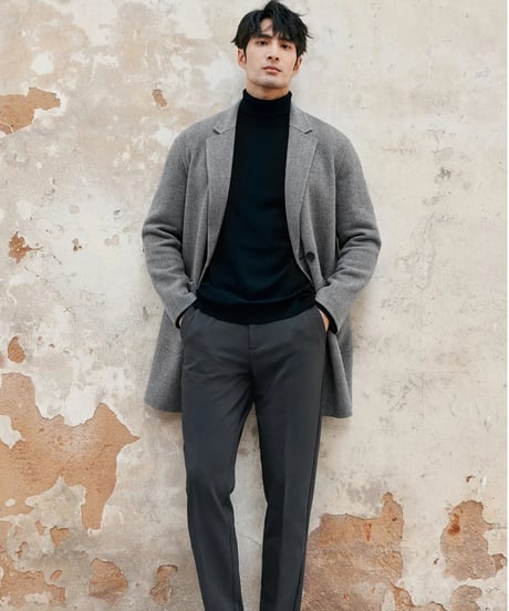 wool stand collar coat　SH2380