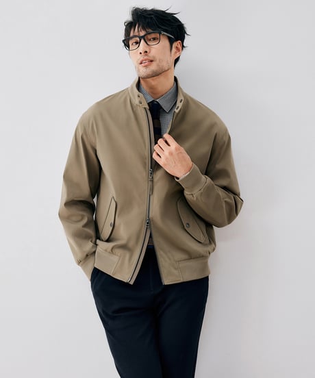jacket with stand-up collar /2color　SH2672