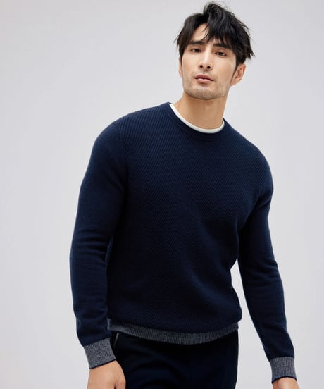 round neck sweater cashmere 100%　SH2167