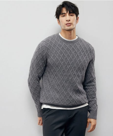 wool round neck sweater /2color　SH2211