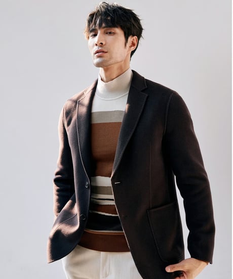 cashmere wool casual jacket /2color　SH2368