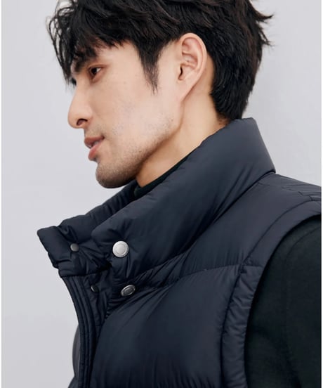 white goose down vest jacket /2color　SH2336