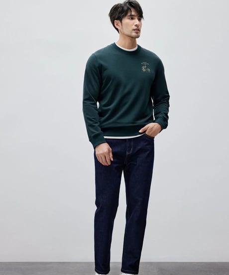 round neck sweatshirt /2color　SH2149