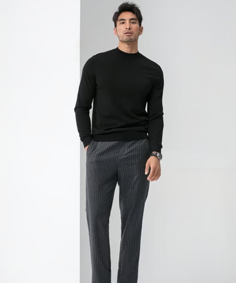 high neck sweater wool 100% /4color　SH2424