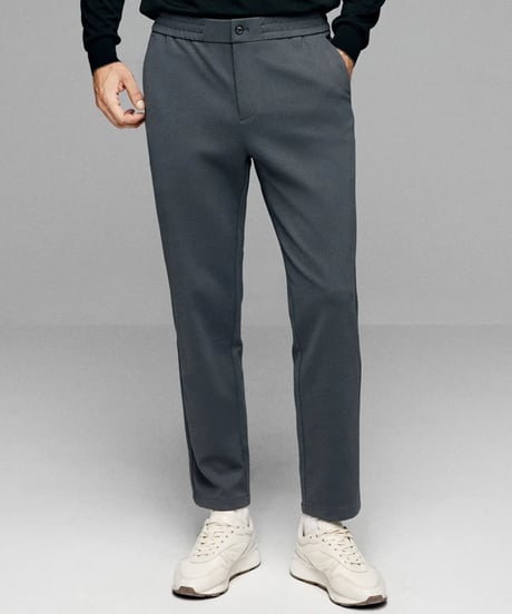 casual pants stretch elastic waist /2color　SH2651