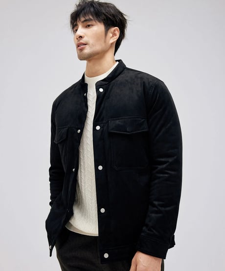 stand collar suede jacket　SH2172