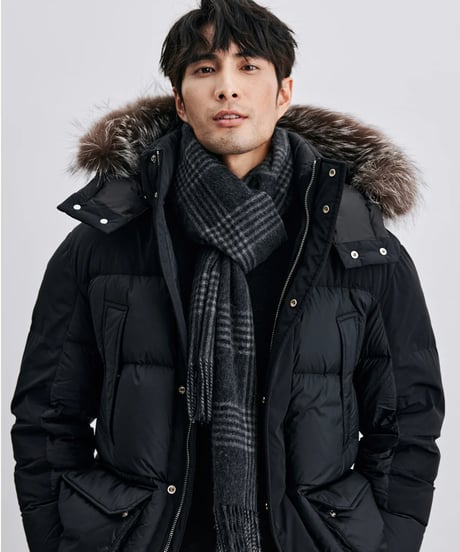 silver fox fur down jacket　SH2410
