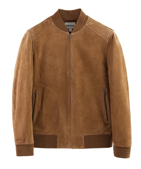 sheepskin suede leather jacket　SH2240