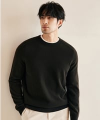 round neck sweater wool 100% /2color　SH2625