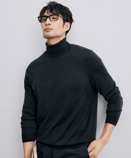 wool turtleneck sweater 100％ /4color　SH2347