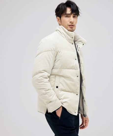 white duck down jacket　SH2157
