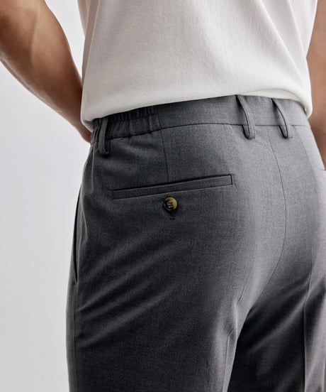 casual pants with single pleats /2color　SH2124