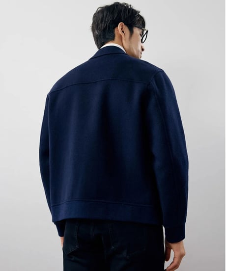 short jacket lapel wool /3color　SH2243