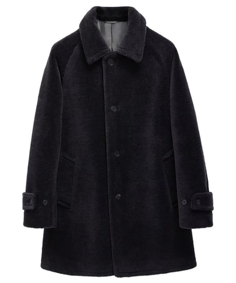 lapel mid-length coat wool 100%　SH2418