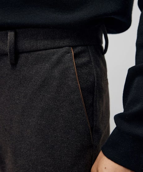 twill slim casual pants /2color　SH2207