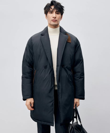 white goose long down jacket　SH2409
