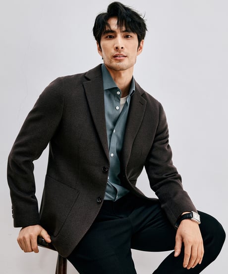 business casual shirt wool /2color　SH2612