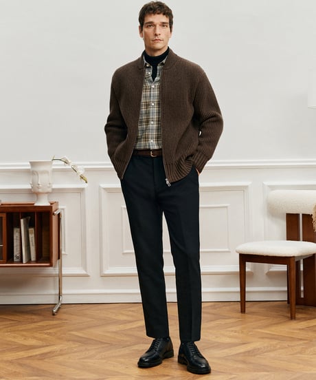 knitted jacket wool 100% /2color　SH2560