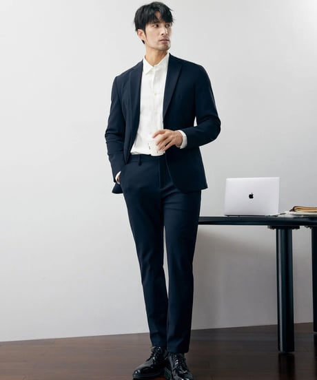 stretch slim single jacket /2color　SH2238