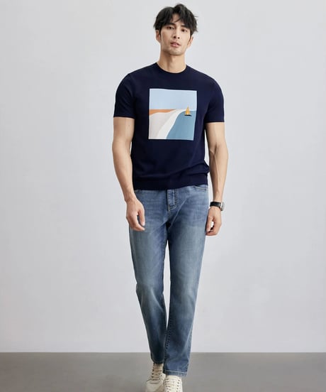 stretch straight jeans　SH2112
