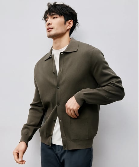 cotton knit cardigan jacket /2color　SH2463