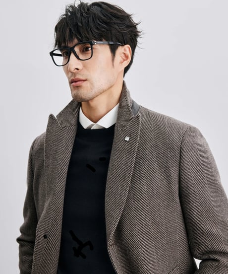 herringbone coat wool 100%　SH2404