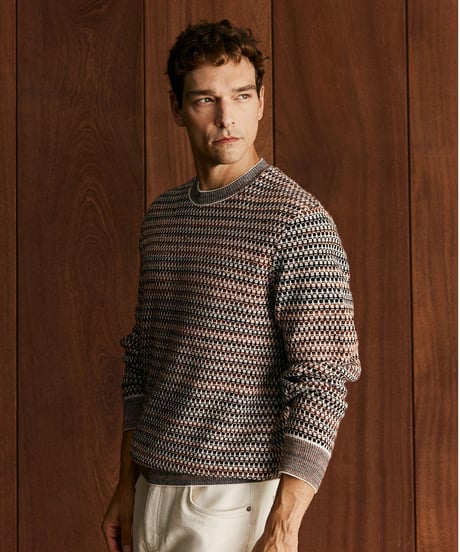 round neck wool cashmere sweater　SH2593