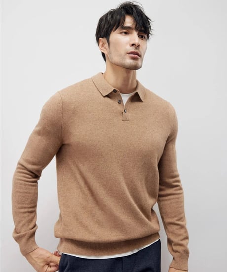 cashmere sweater in original color /2color　SH2215