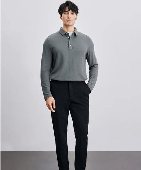 modal wool cotton lapel shirt /2color　SH2399