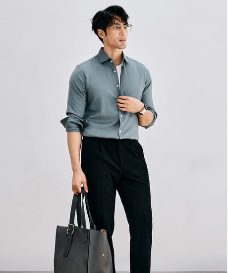 business casual shirt wool /2color　SH2612