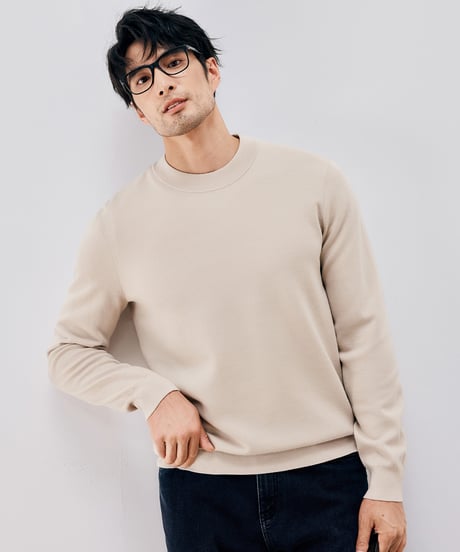 half turtleneck sweater /4color　SH2656