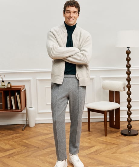 knitted jacket wool 100% /2color　SH2560
