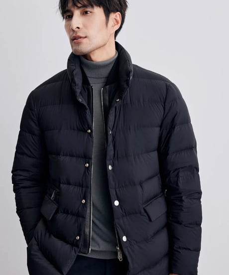 white goose stand collar down jacket /2color　SH2337